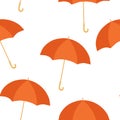 Seamless pattern umbrellas vector illustration Royalty Free Stock Photo